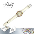 Destiny Jewellery Crystal From Swarovski Leather Watch